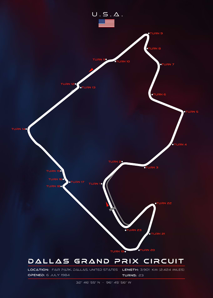 Dallas Grand Prix circuit