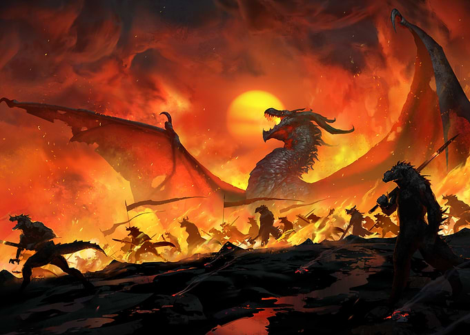 Dragon Dawn Landscape