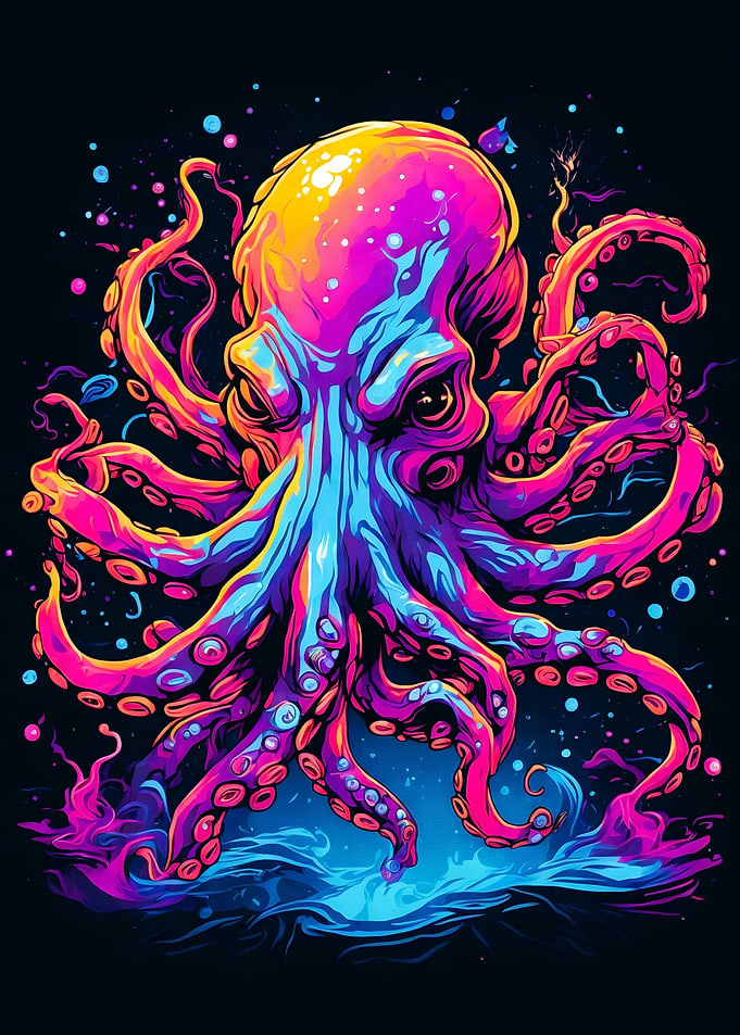 Neon Octopus