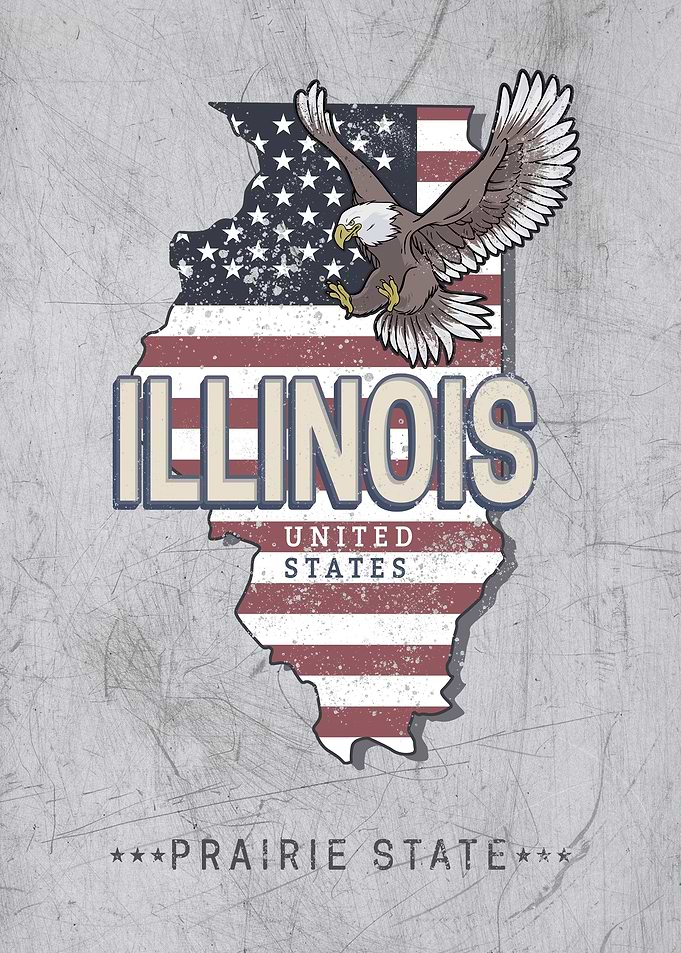 Illinois United States Map