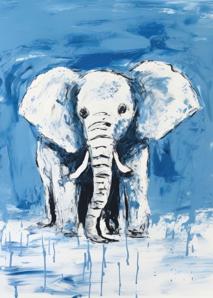 Graceful Elephant in Water