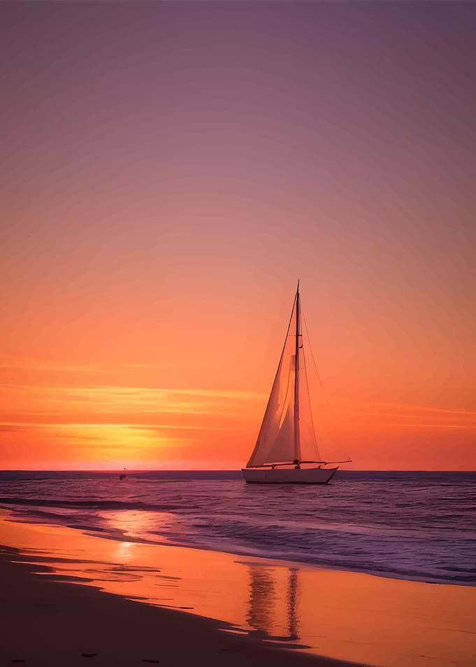 Ethereal Sunset Serenity