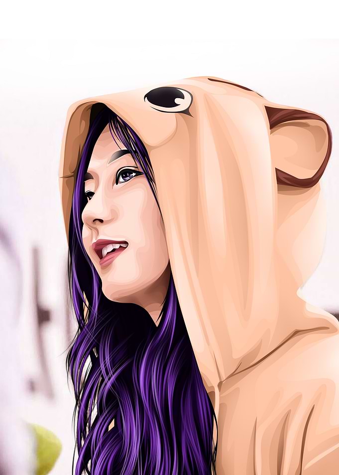 Illustrations of Cute Girl
