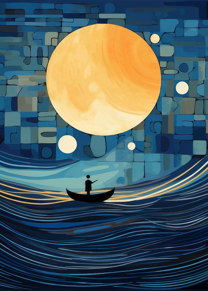 Moonlit Sea Picasso