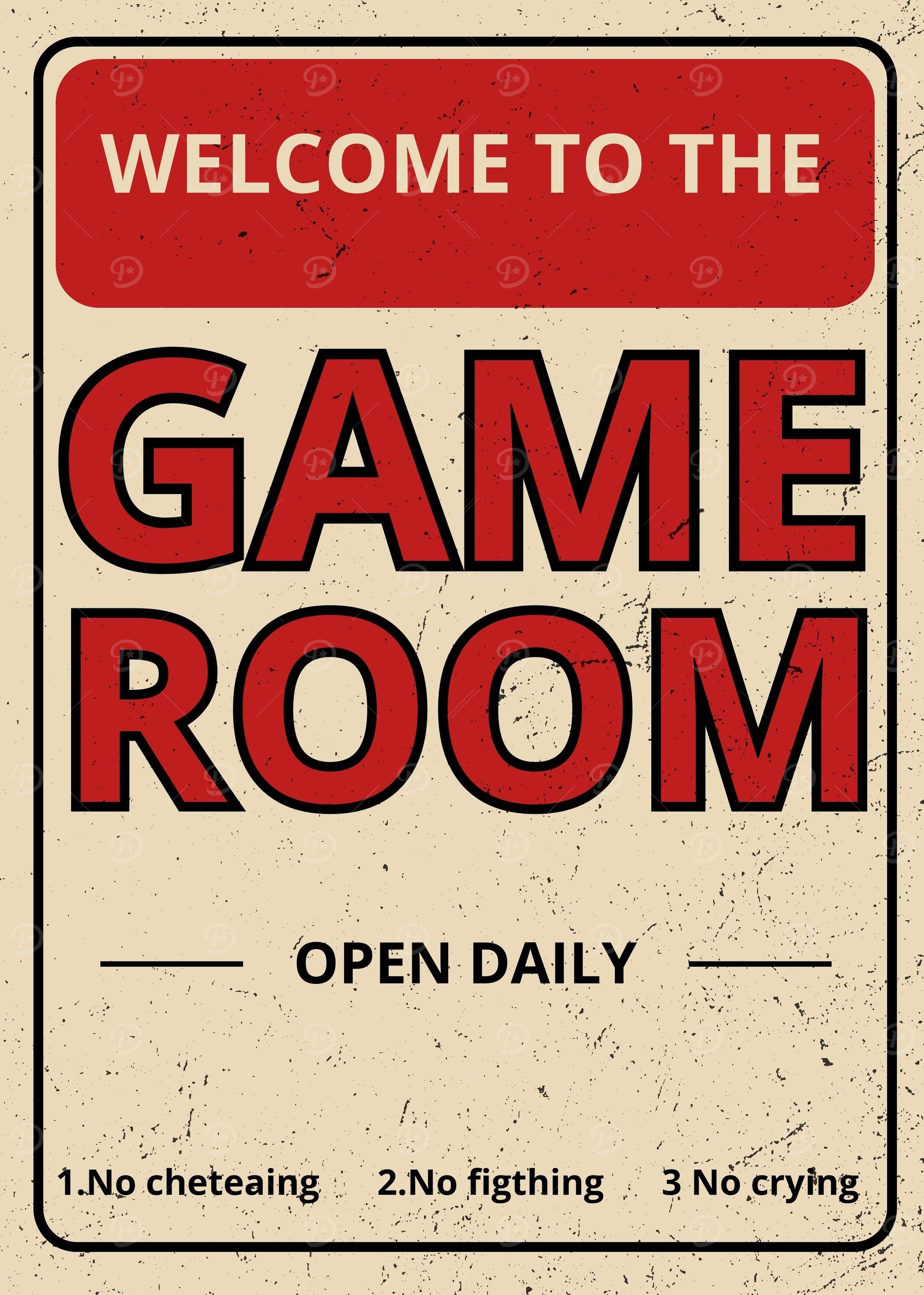 welcome to the game room