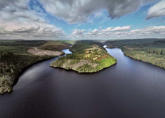 Llyn Brianne in Mid Wales