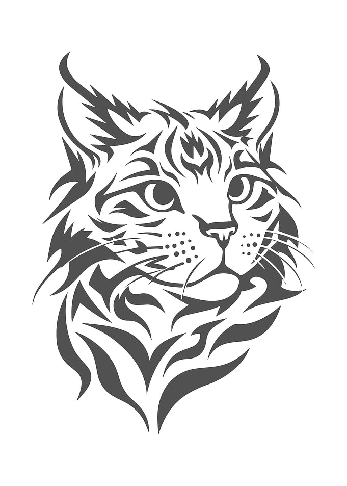Cat Tribal Design