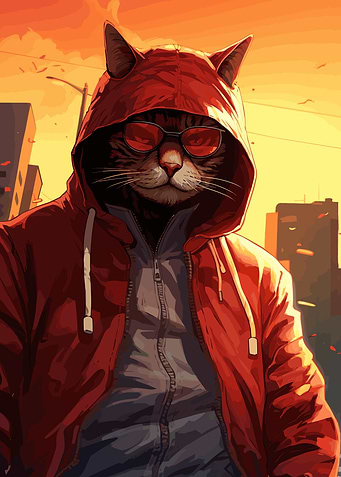 Sunny Miami Cat Gangsta