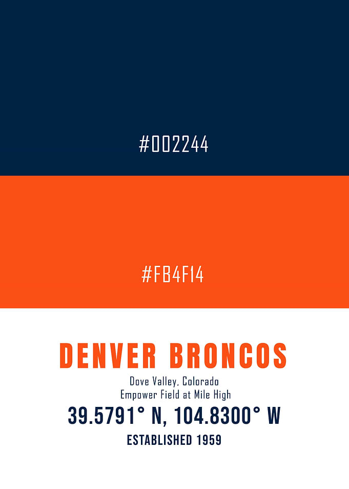 Denver Football Color