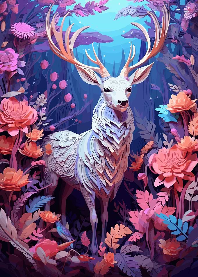 Beautiful Trippy Deer
