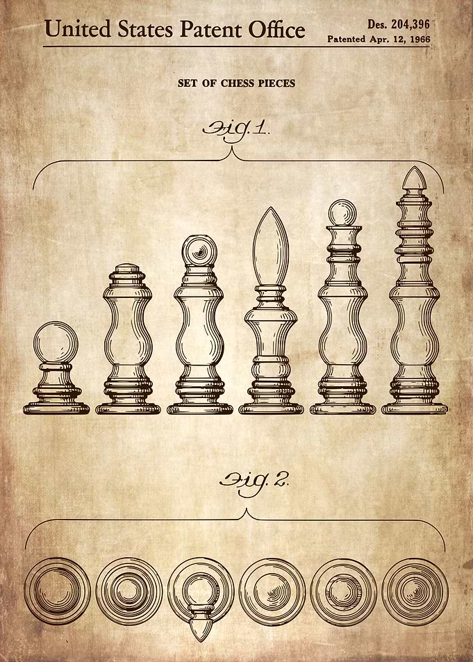 1966 set of chess pieces