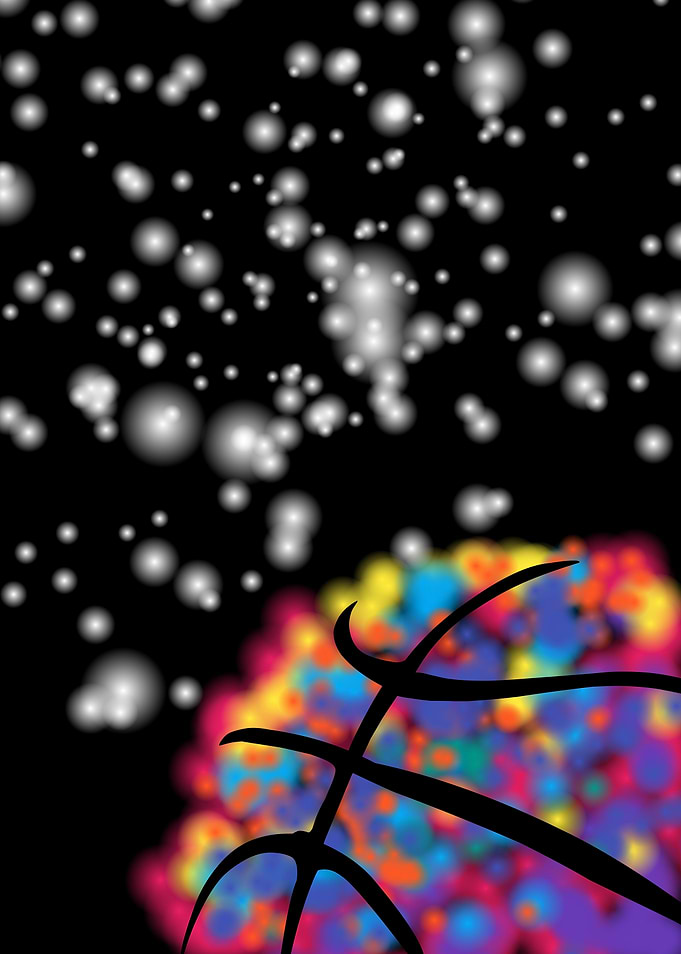 Basketball in pop art