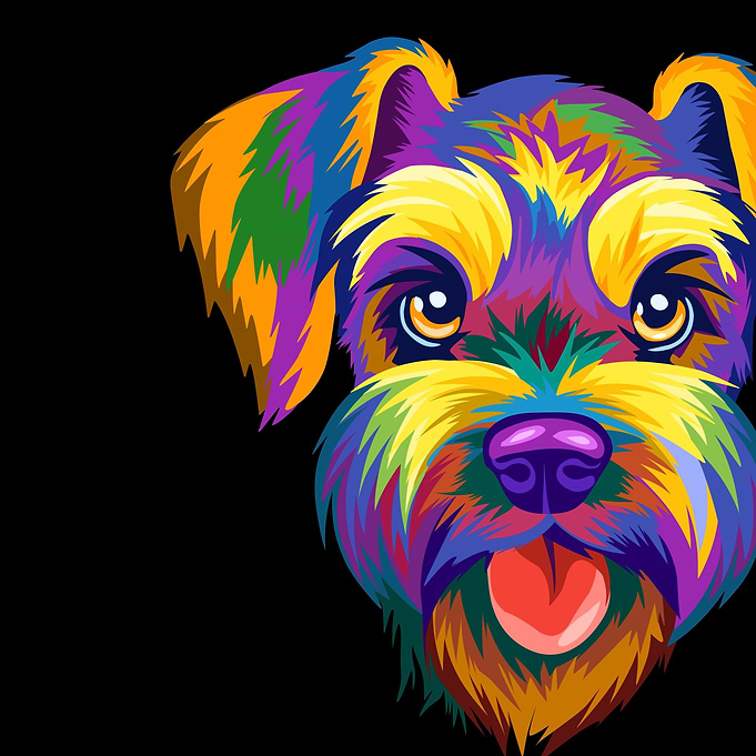 Schnauzer pop art