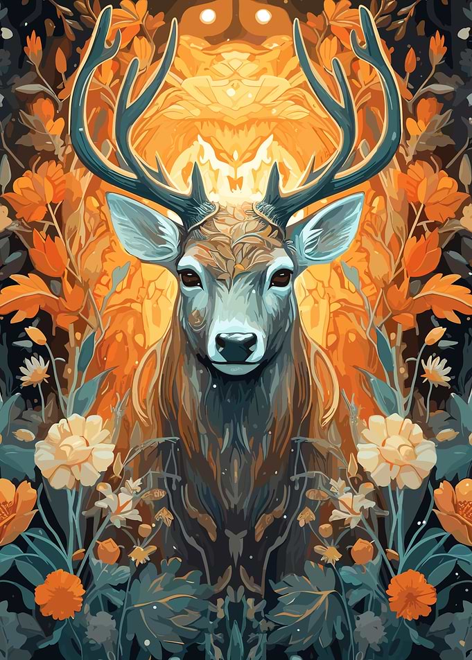 Beautiful Trippy Deer