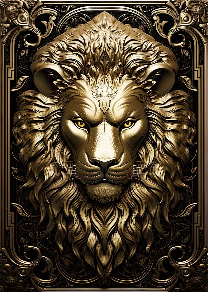 Golden Lion Art Deco