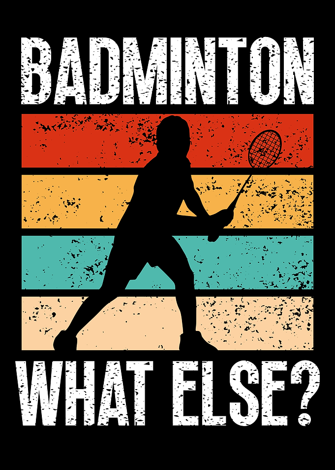 Badminton colorful player