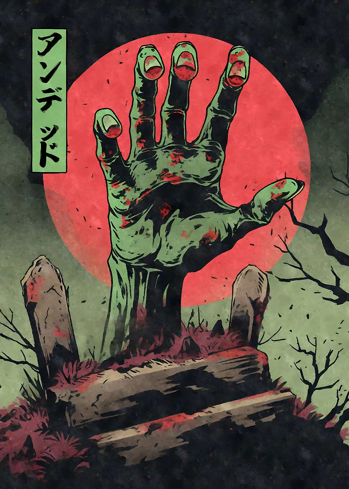 Creepy Zombie Hand Grave