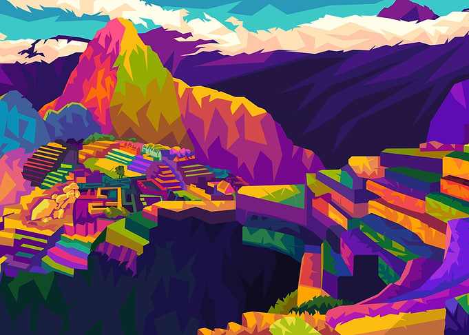 Macchu Picchu Artwork Pop