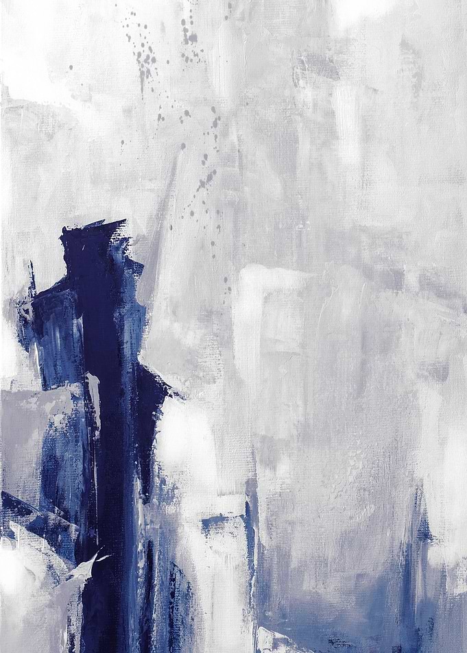 Blue grey art