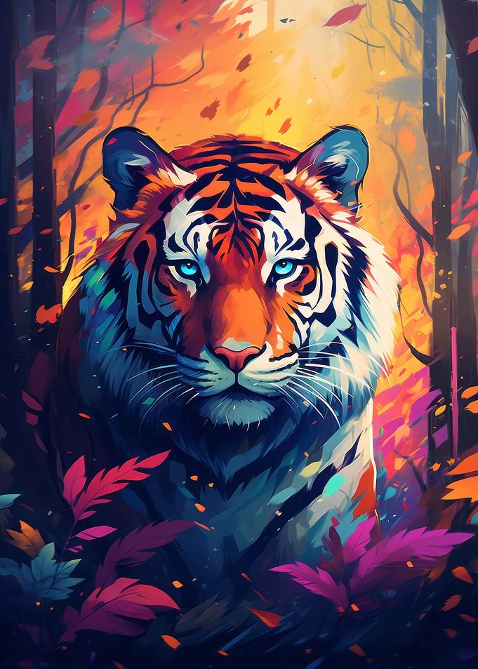 Tiger Abstract