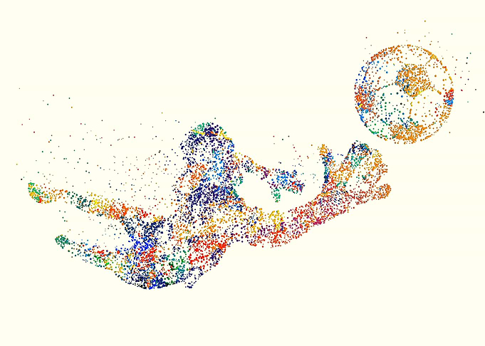 Football goalkeeper jumpin