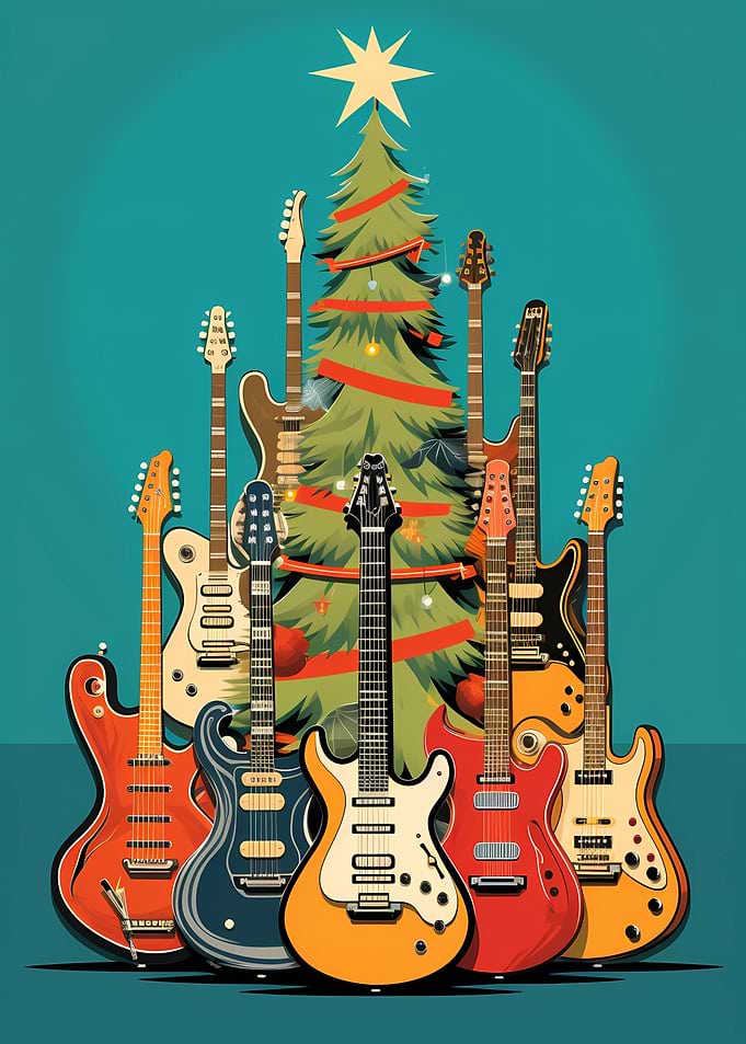 Christmas Tree Guitar