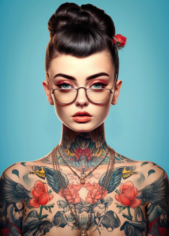 Nude Tattoo Girl