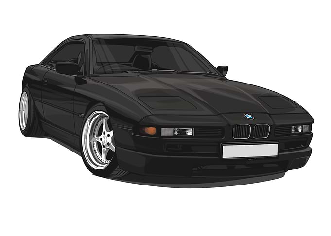 BMW 850i E31 White