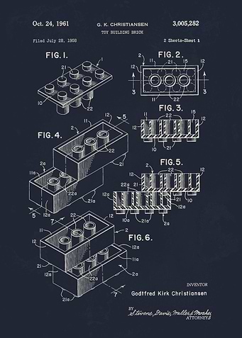 1961 building brick patent