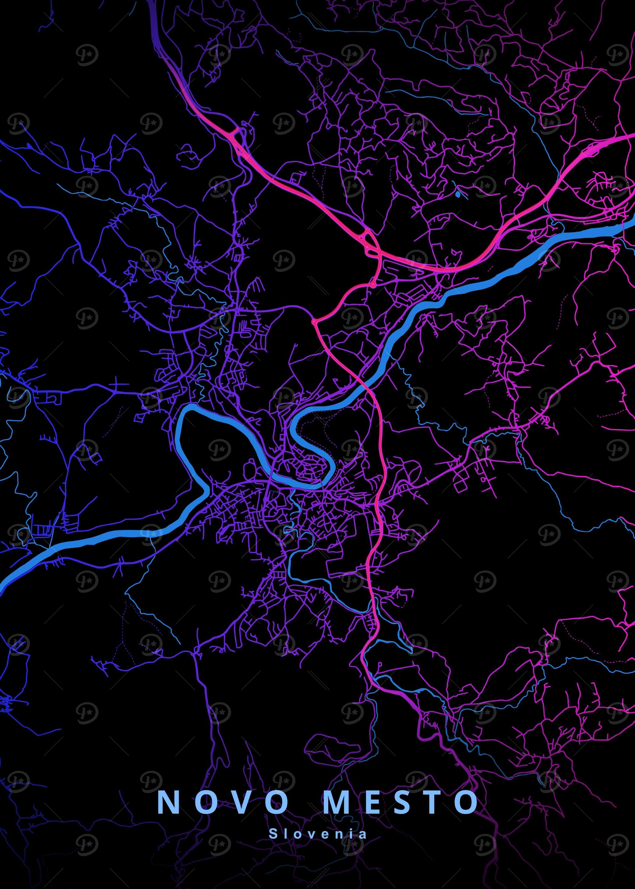 Novo Mesto Slovenia Map