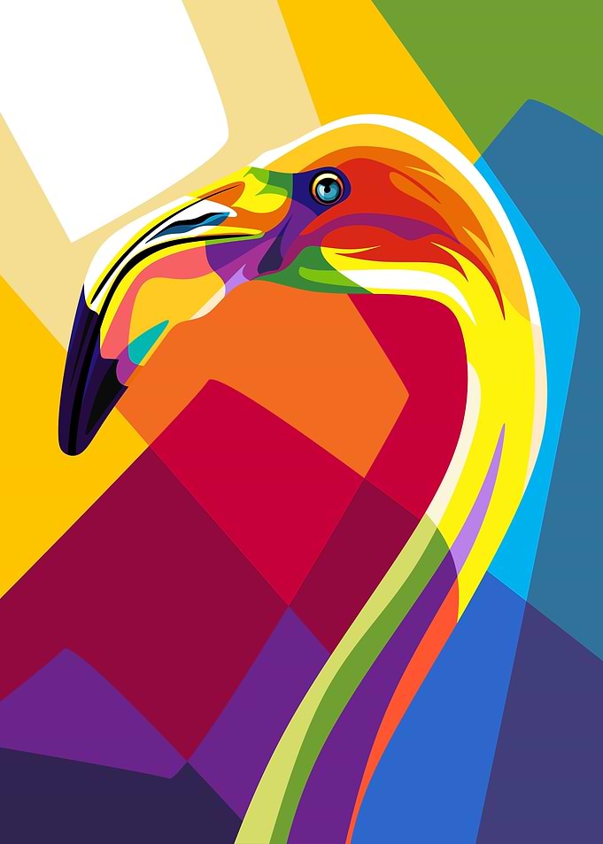 Flamingo Pop Art