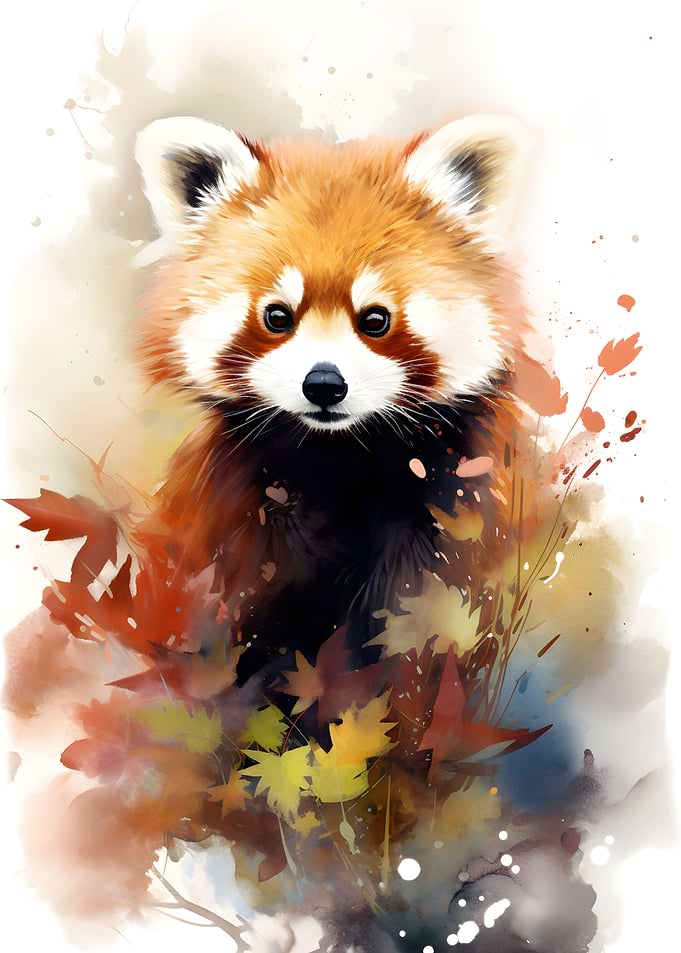 Red Panda Watercolor