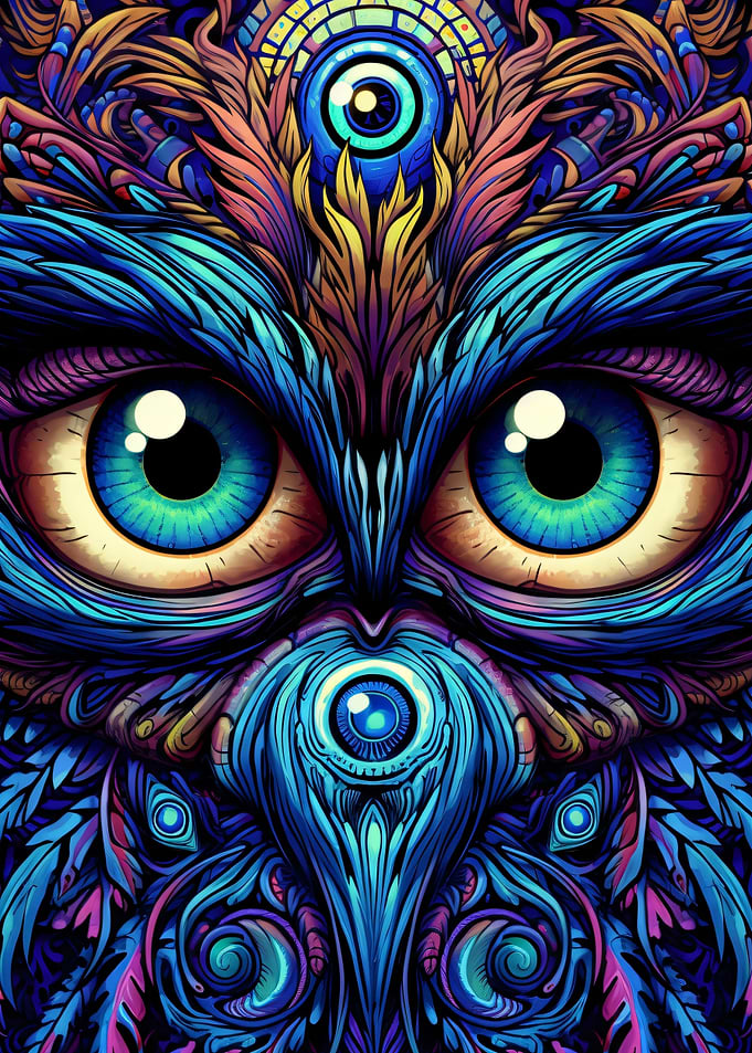The Vintage Abstract Eyes