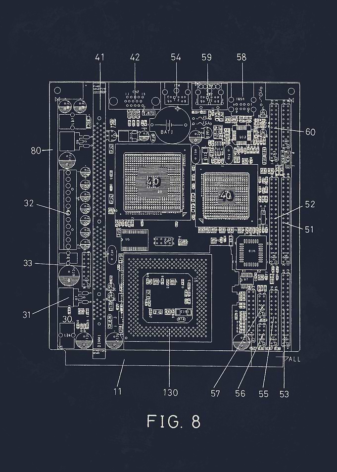 Motherboard patent 2001