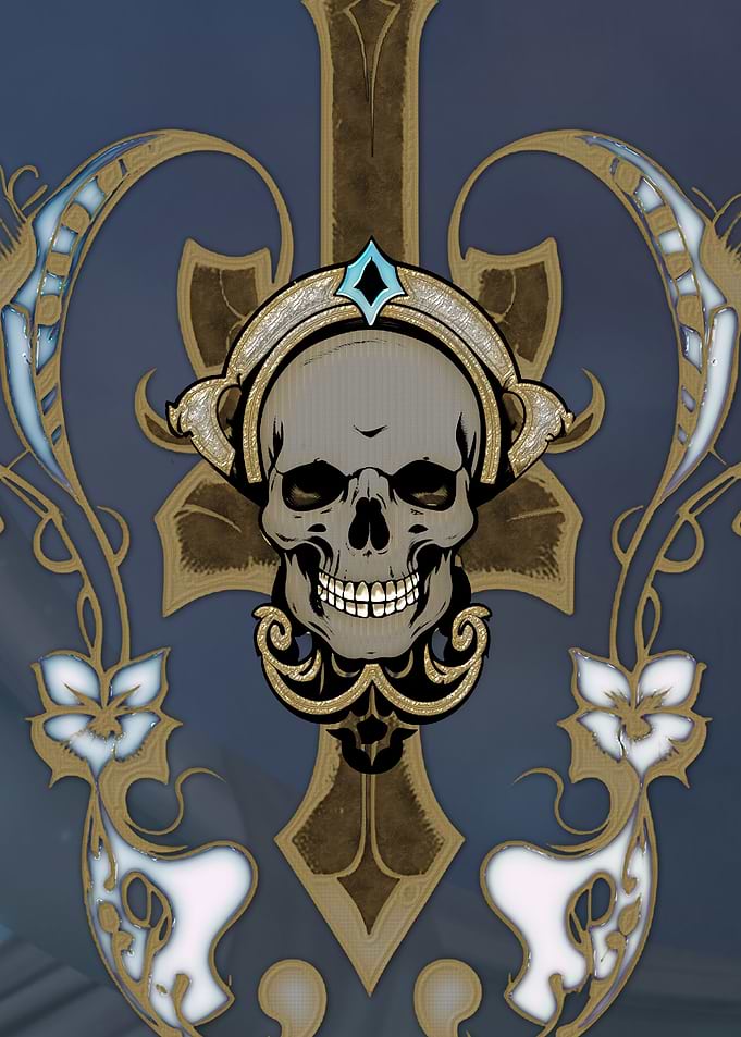 Golden skull