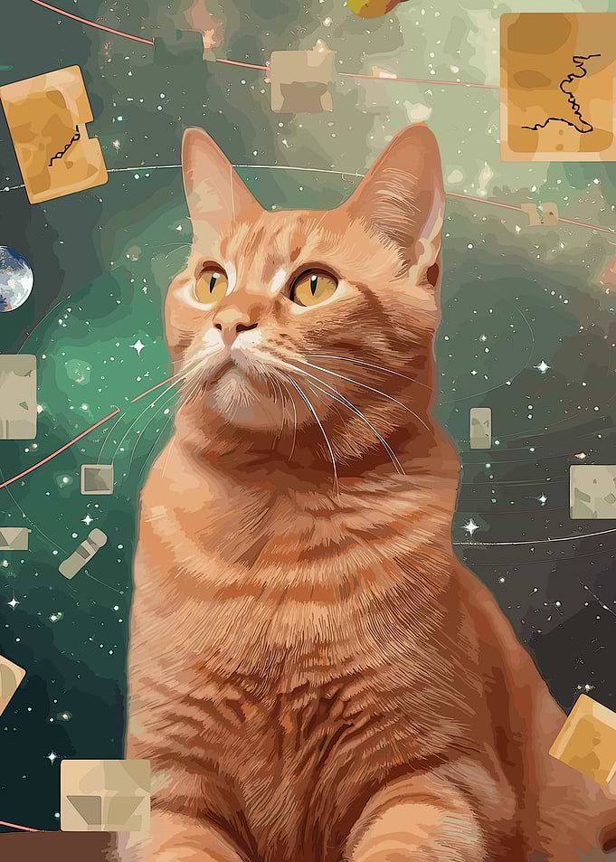cat math cute animal