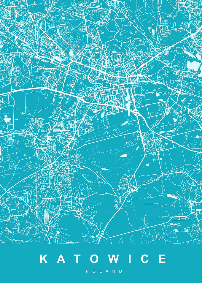 MAP KATOWICE POLAND