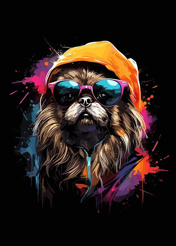 Dog Cute Colorful