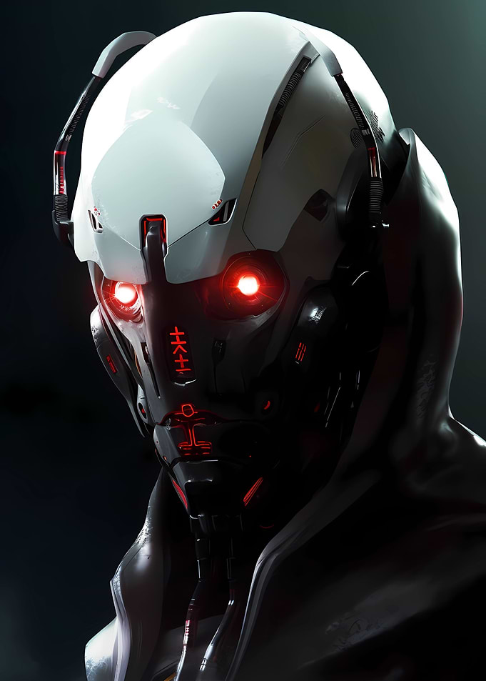Evil AI robot