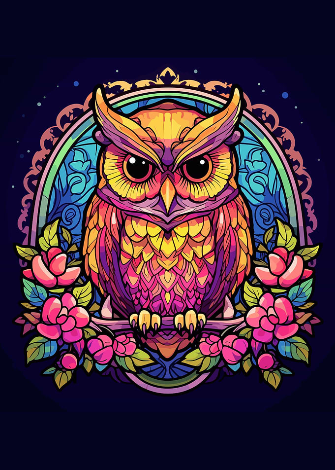 glass cute owl