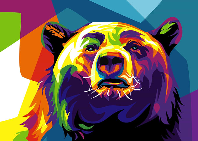 Bear Pop Art