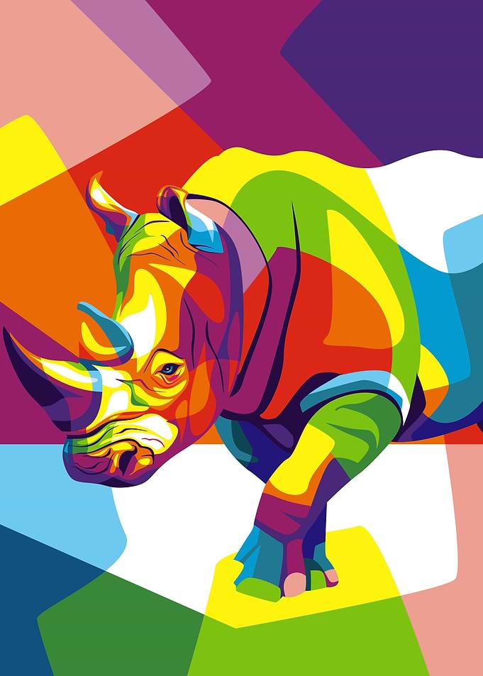 Rhino Pop Art
