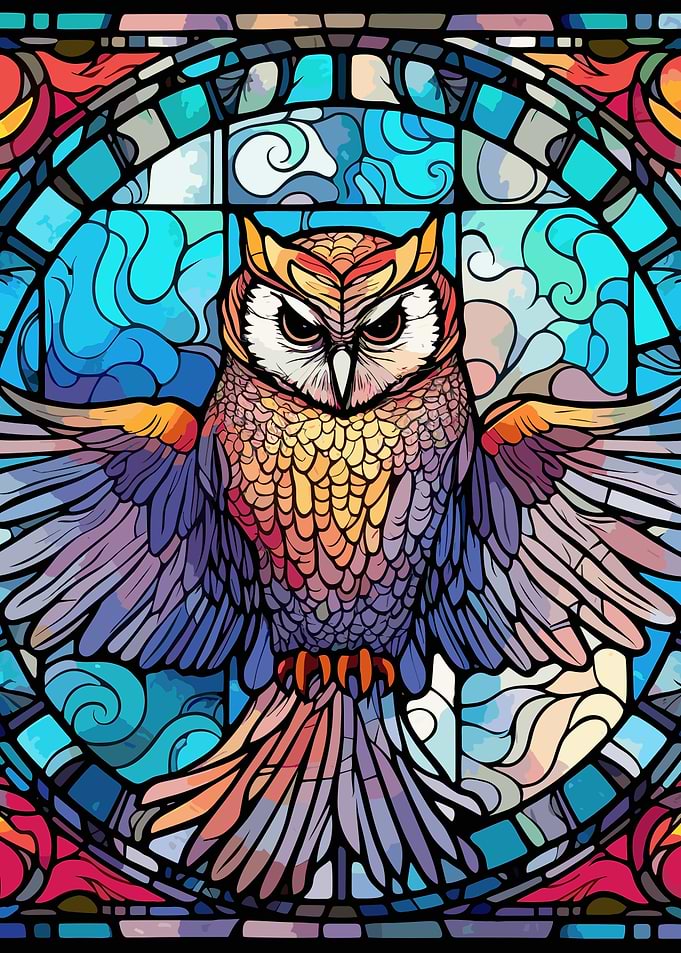 glass cute owl