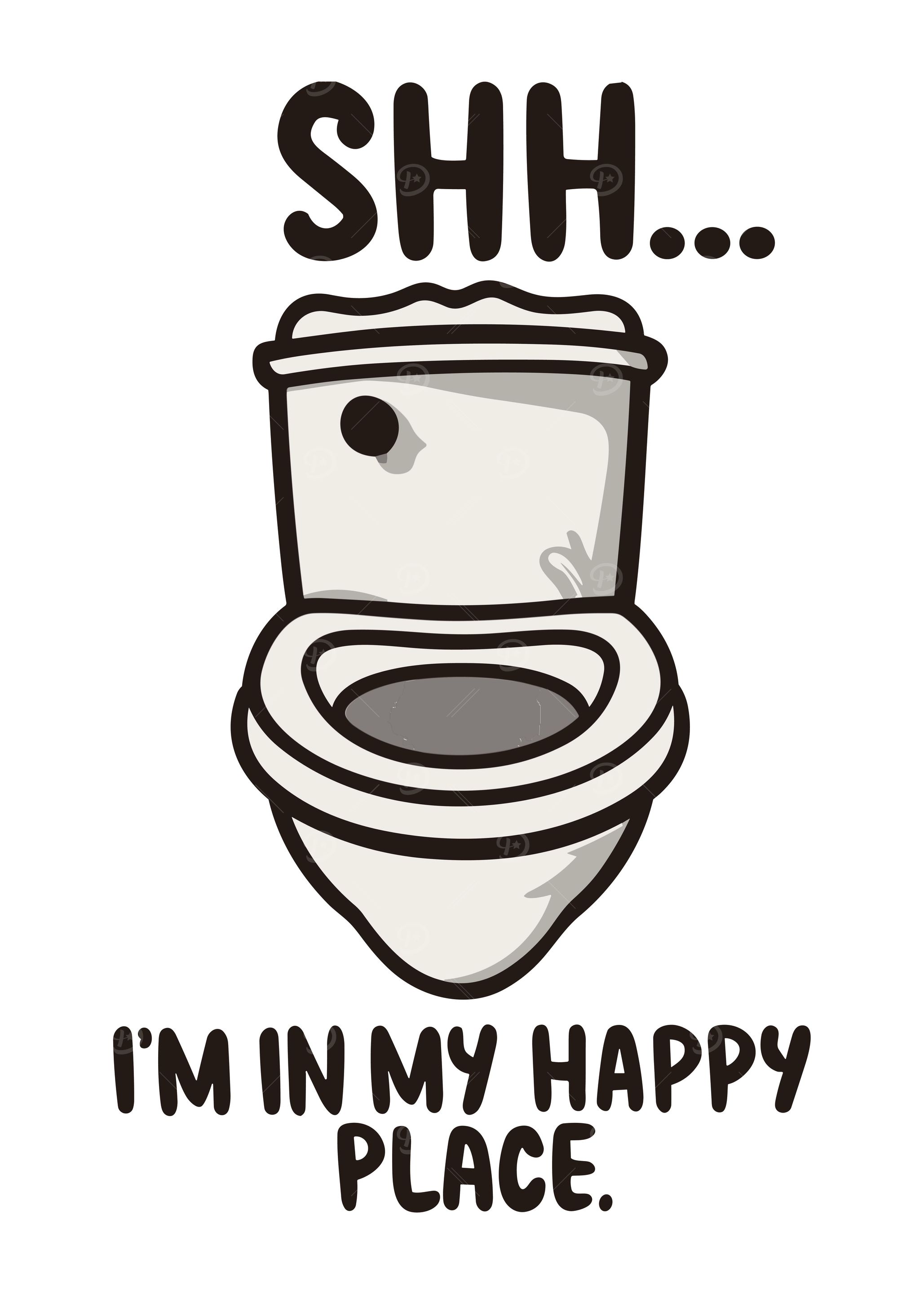 Funny Bathroom Poster