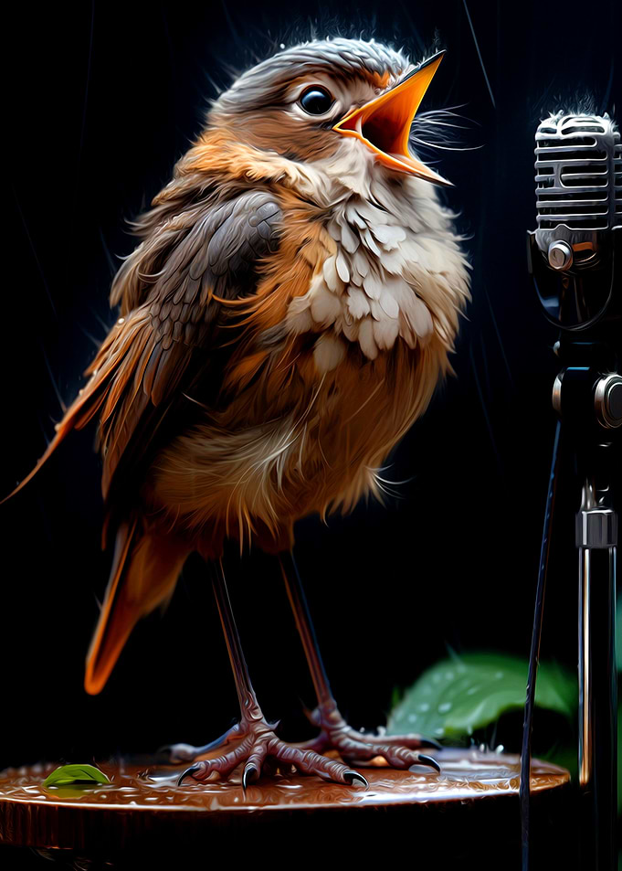 Cute Bird Singing
