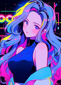Anime Cyber Woman Portrait