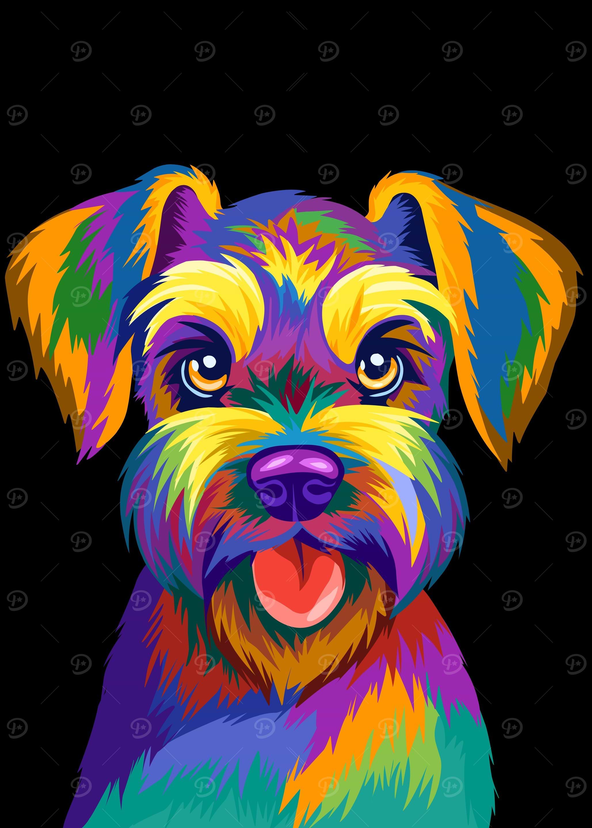 Schnauzer pop art