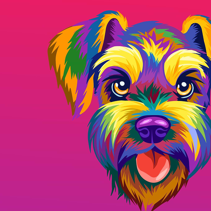 Schnauzer pop art