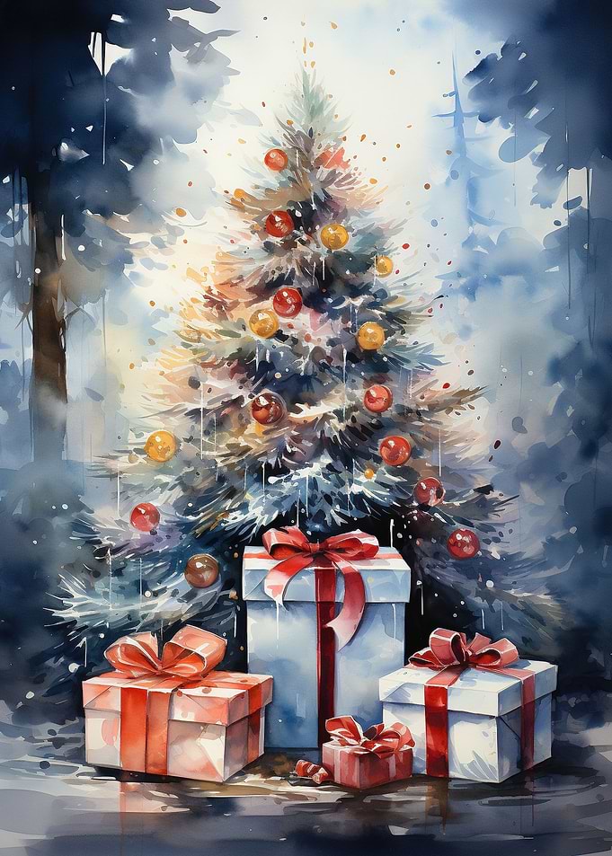 Watercolor Holidays