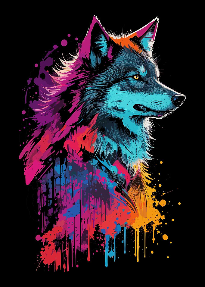 Wolf Head Graffiti